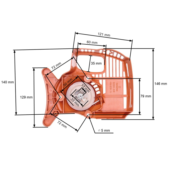 Kompletny rozrusznik do kosy Stihl FC55 FS38 FS45 FS45L FS46 FS55 FS55R FS55T HL45 KM55 KM55R (OEM 41401904009)