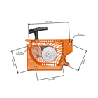 Kompletny rozrusznik do pił chińskich i pił z rynku hobbystycznego o pojemności silnika 45cc - 58cc