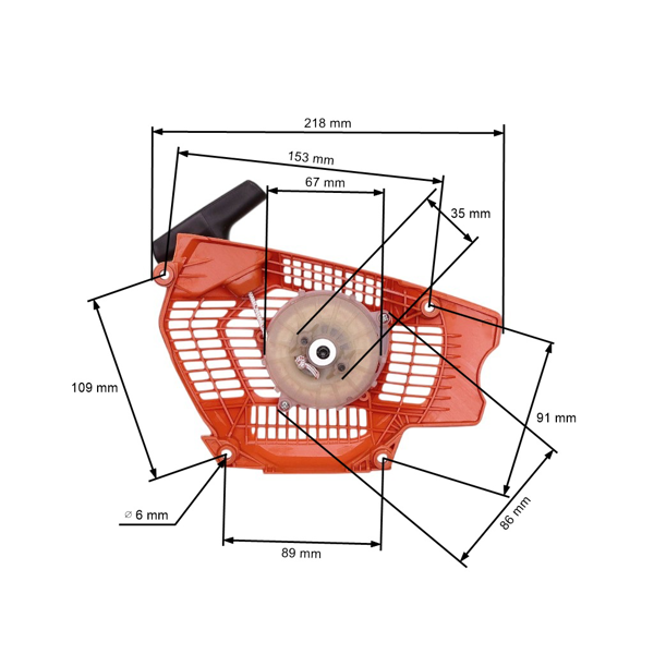 Kompletny rozrusznik do pił łańcuchowych Husqvarna 555 556 560XP 560XPG 562XP 562XPG (OEM 505159204)