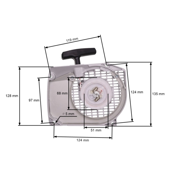 Kompletny rozrusznik do pił łańcuchowych Stihl 044 046 MS440 MS460 (OEM 11280802104)