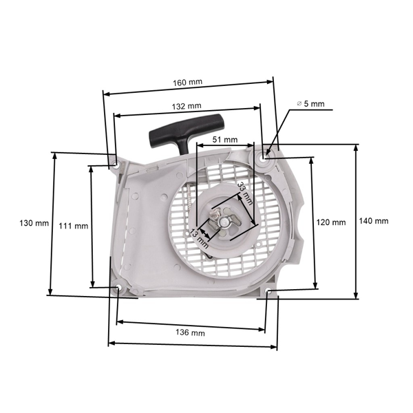 Kompletny rozrusznik do pił łańcuchowych Stihl MS261 MS261C (OEM 11410802100)