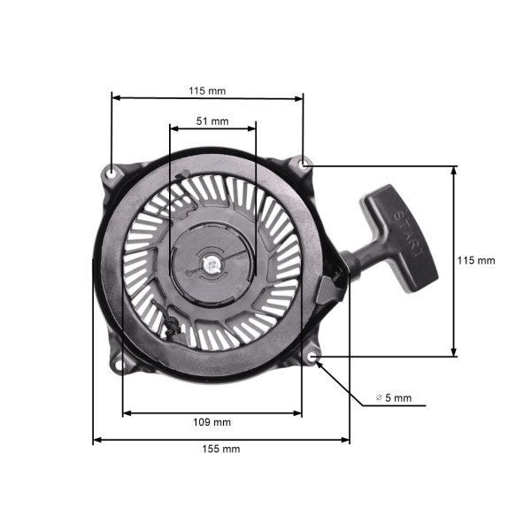 Kompletny rozrusznik do silników Briggs & Stratton (OEM 494782 494846 495766 496650 497830)