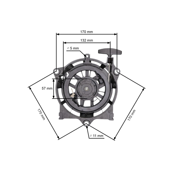 Kompletny rozrusznik do silników Honda GCV135 GCV160 GCV190 (OEM 28400-Z0M-801 28400-Z1A-013ZA 28400Z1A013ZA)