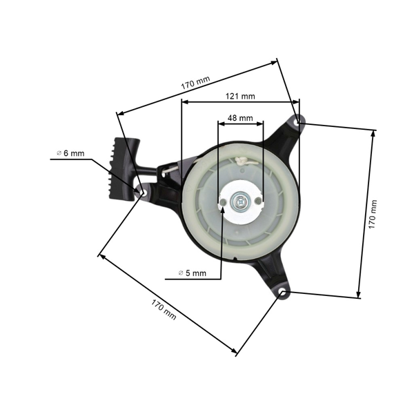 Kompletny rozrusznik do silników Honda GXV140 GXV160 HR215 HRB215 HRM195 HRM215 (OEM 28400-ZG9-802 28400-ZG9-803)