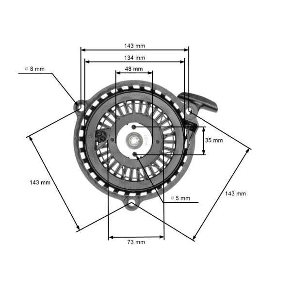 Kompletny rozrusznik do Zongshen NP100 NP130 NP150 XP140 (OEM 118550139/1)