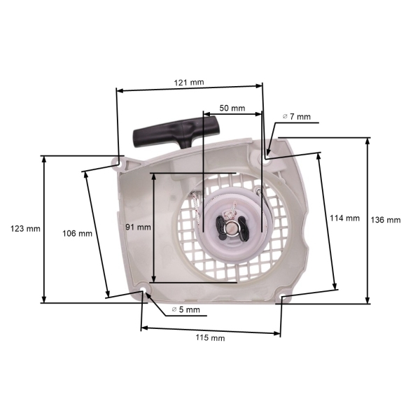 Kompletny rozrusznik HS PARTS do pił łańcuchowych Stihl MS231 MS251 MS231 C MS251 C (OEM 11430802103)