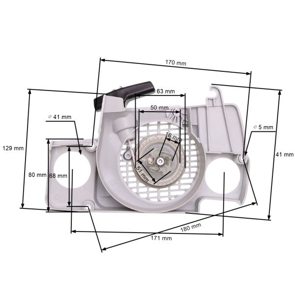 Kompletny rozrusznik HS PARTS do pilarek Stihl 017 018 MS170 MS180 (OEM 11300802100)