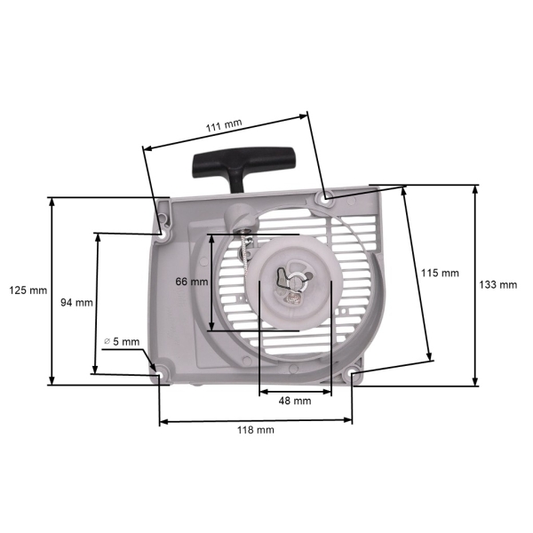 Kompletny rozrusznik HS PARTS do pilarek Stihl 029 039 MS290 MS310 MS390 (OEM 11270802103)
