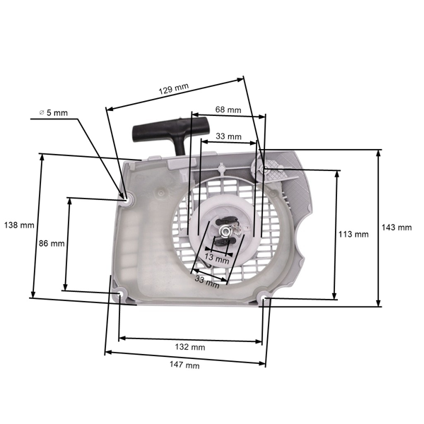 Kompletny rozrusznik HS PARTS do pilarek Stihl MS341 MS361 (OEM 11350802102)