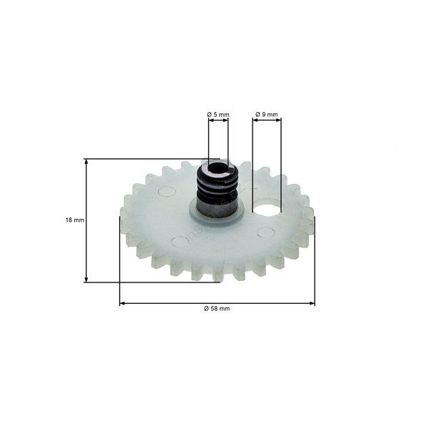 Kompletny ślimak pompy olejowej do pił łańcuchowych Stihl 038 042AV 048 MS380 MS381 (OEM 11196407100)