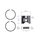 Kompletny tłok do pił łańcuchowych Stihl MS310 47 mm (OEM 11270302007)