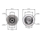 Kompletny wał trzpienia 133,7 mm do ciągników ogrodowych Husqvarna Jonsered McCulloch (OEM 581650701 581650501)