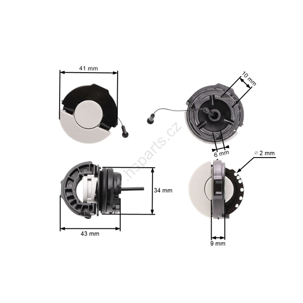 Korek zbiornika HS PARTS duży do pił łańcuchowych Stihl MS181 MS200 MS210 MS231 MS250 MS270 MS290 MS361 MS362 MS460 MS880 FS240 FS260C BG55 (OEM 00003500533)