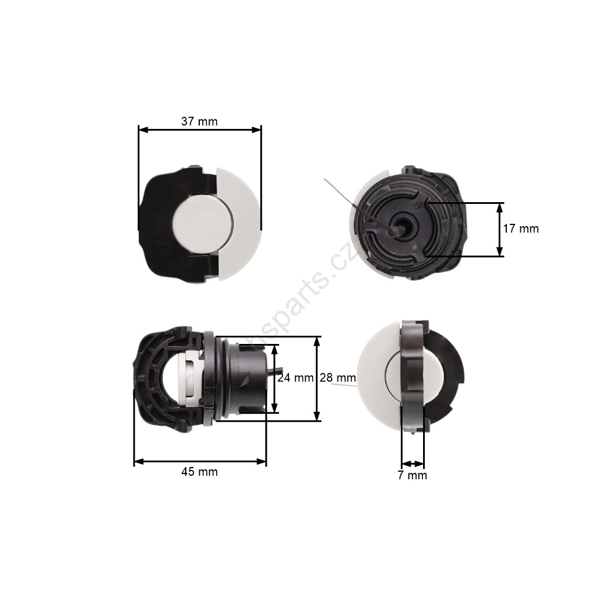 Korek zbiornika HS PARTS mały do pilarek Stihl MS171 MS181 MS192C MS200T MS210 MS230 MS231 MS241 MS250 MS260 MS261 MS340 MS360 HT130 HT250 (OEM 00003500537)