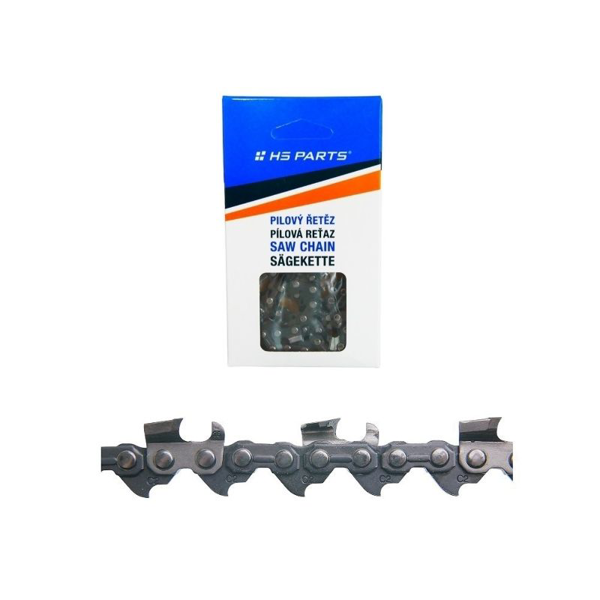 Łańcuch tnący z końcówką węglikową HS PARTS 3/8".058" (1,5 mm) 56 ogniw Ząb kwadratowy do Husqvarna 66 162 181 266 268 362 365 372XP 380 385 390XP 394XPG 555 560XP 562 570 572 575 XP576XP