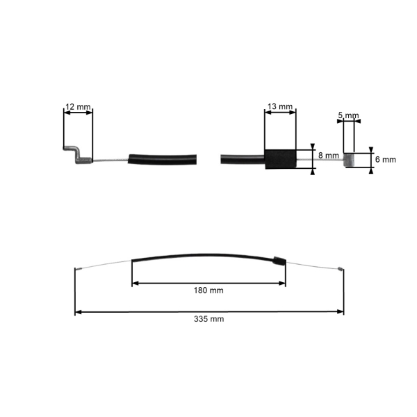 Linka gazu piły łańcuchowej Partner 351 370 390 420 352 Jonsered 2035 2250 CS2137 McCulloch Mac Cat 440 Mac Cat 441 Poulan 2250 (OEM 530047602)