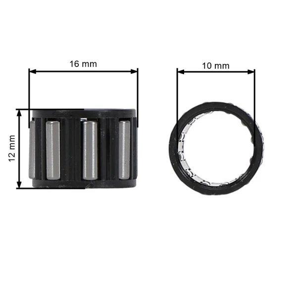 Łożysko igiełkowe łańcucha 10 x 16 x 12 mm do pił łańcuchowych Stihl 034 036 044 046 MS340 MS360 MS341 MS361 MS362 MS440 MS460 MS441 (OEM 95129332380)