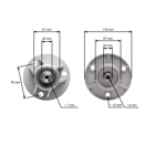 Mandrela noża kosiarki do Castel Garden Honda Oleomac Solo Stiga Viking (OEM 1136-0479-01 382207200/1 6151 700 3500 82207200 CG82207-200-H0)