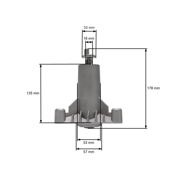 Mandrela noża kosiarki do ciągników ogrodowych Husqvarna Jonsered Partner McCulloch Craftsman Poulan (OEM 532130794 130794)
