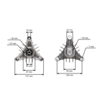 Mandrela noża kosiarki do ciągników ogrodowych Husqvarna Jonsered Partner McCulloch Craftsman Poulan (OEM 532130794 130794)