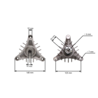 Mandrela noża kosiarki do ciągników ogrodowych Husqvarna Jonsered Partner McCulloch Craftsman Poulan (OEM 532165579 165579)