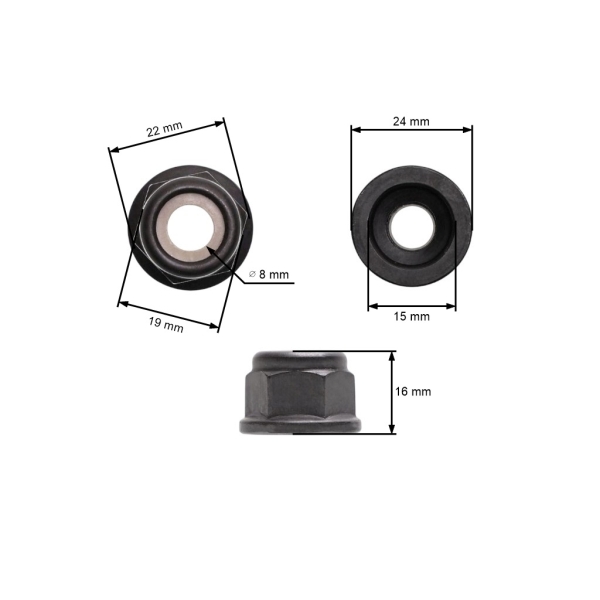 Nakrętka głowicy przekładni do kosy Stihl FS74 FS83 FS87 FS120 FS130 FS250 HT250 FT250 (OEM 41266427600)