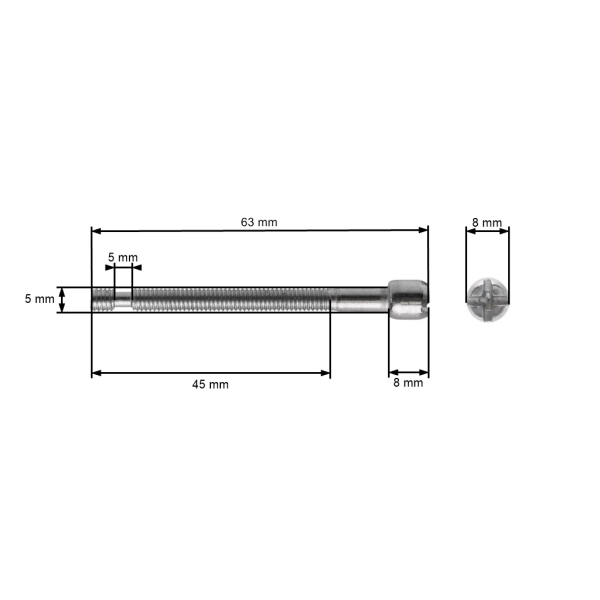 Napinacz łańcucha do chińskich pił łańcuchowych oraz pił z marketów hobbystycznych z silnikiem 38cc