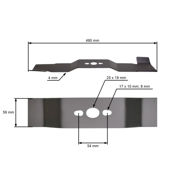 Nóż do kosiarek 49,5 cm (18") NAC Ryobi (OEM S551H-6-02 70130360S S511H-6-02-CZ)