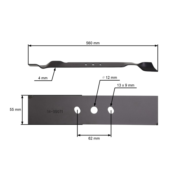 Nóż do kosiarki spalinowej Hortmasz DYM 1569 1579 56 cm (263001171)