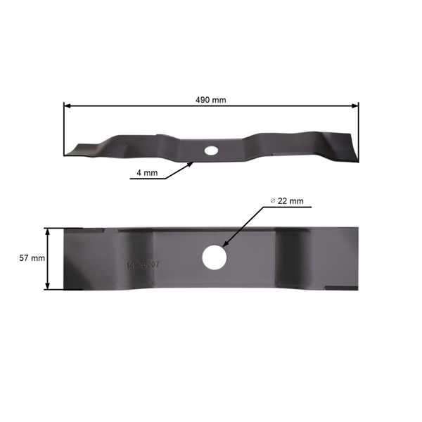 Nóż do mulczowania 49 cm (19") do traktorów ogrodowych Murray (OEM 095104E701MA 095104E701 95104E701 095104E701WMA)