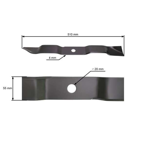 Nóż do mulczowania 51 cm (20") do kosiarek silnikowych AL-KO Alko (OEM 118 995 440126 462705 479143)