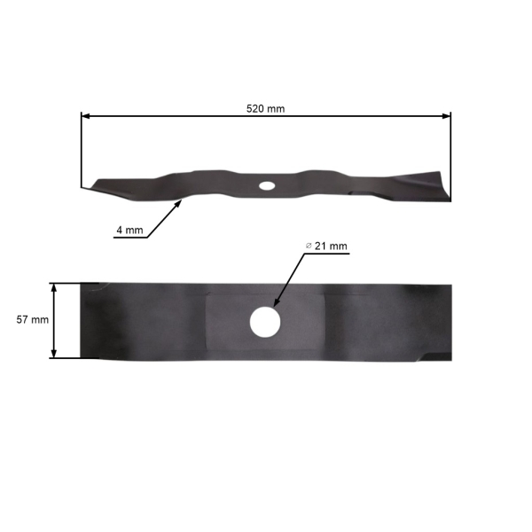 Nóż do mulczowania 52 cm (20") do traktorów ogrodowych Murray (OEM 95103 095103MA 095103E701 095103E701MA)