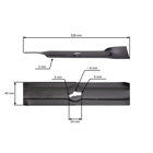 Nóż kosiarki 32,6 cm (13") do kosiarek elektrycznych Castorama Hecht Grizzly Einhell Garda (OEM GD51BX.X0.01 3405460 34.054.60 H123357 13700209 6247444)