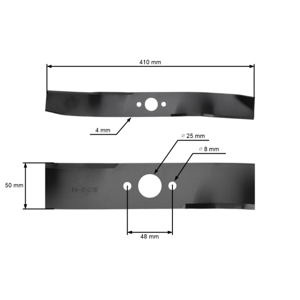 Nóż kosiarki 41 cm (16") do traktorków i jeźdźców ogrodowych Husqvarna Jonsered (OEM 531007585)