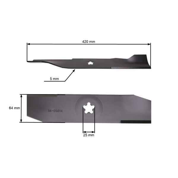 Nóż kosiarki 42 cm (16") do traktorów ogrodowych Husqvarna Jonsered Partner McCulloch Poulan Jonsered Weedeater (OEM 532180054 532173920 539107519)