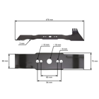 Nóż kosiarki 47,8 cm (19") do kosiarek Stihl Viking MB 650 (OEM 63607020100)