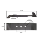 Nóż kosiarki 51 cm (20") do pił łańcuchowych Oleo-Mac Oleomac Efco TK GV53 GV53TBX G53 GV53TK (OEM 66070440R)