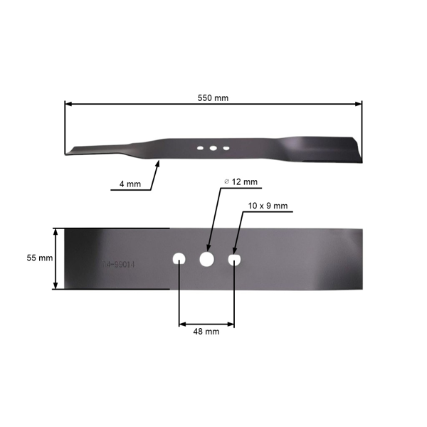Nóż kosiarki 55 cm (22") do chińskich pił łańcuchowych i kosiarek Hortmasz HKS Master Cut Lider Tryton Hortus Victus (OEM JL56Z-C3-04)