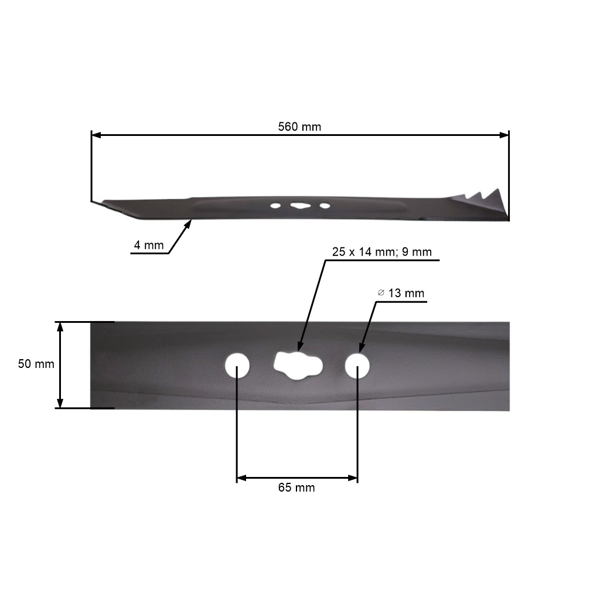 Nóż kosiarki 56 cm (22") do chińskich kosiarki i kosiarek NAC Hobby Market (OEM LS56-32)