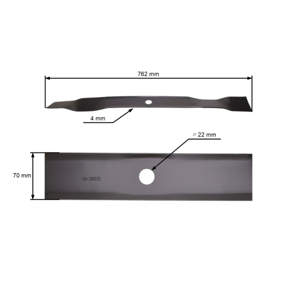 Nóż kosiarki 76,2 cm (30 cali) do traktorów ogrodowych Murray (OEM 56217)
