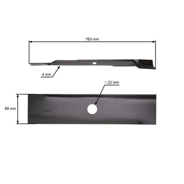 Nóż kosiarki 76,3 cm (30 cali) do traktorków Murray (OEM 56060E701 55969E701 56060HT 55969HT 56060 56246E701 45246 55793E701 056246E701MA)