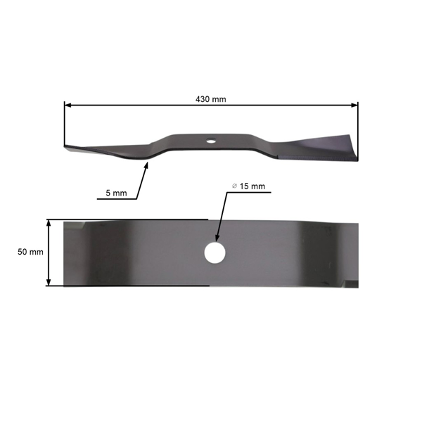 Nóż kosiarki do traktorków ogrodowych SG13 SG15 SG17 43 cm (8595-306-0020-0, 8595-306-0610-0)