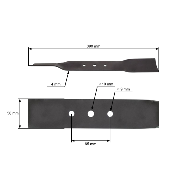 Nóż tnący 39 cm (16") do kosiarek Oleo-Mac Efco Spartan (OEM 66.01.0038 66010038 66010038R)