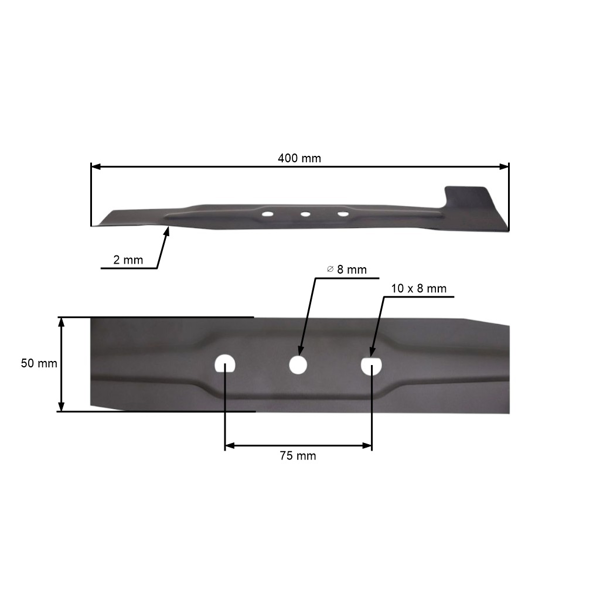 Nóż tnący 40 cm do kosiarki elektrycznej Leroymerlin Sterwins 400-EP-3 (45267831, 263003135)