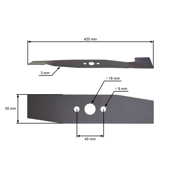 Nóż tnący 42 cm (16