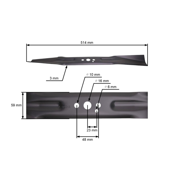 Nóż tnący 51,4 cm (20") do Hortmasz Castorama Grass Performance Green World Green Technology Chińskie kosiarki silnikowe i kosiarki hobbystyczne