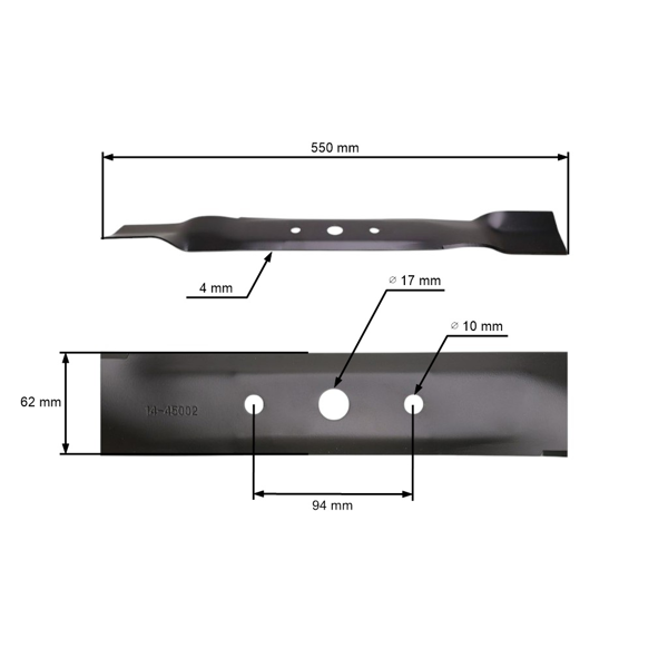 Nóż tnący 55 cm (22") do ciągników ogrodowych John Deere Sabre (OEM GX20249 M141786)
