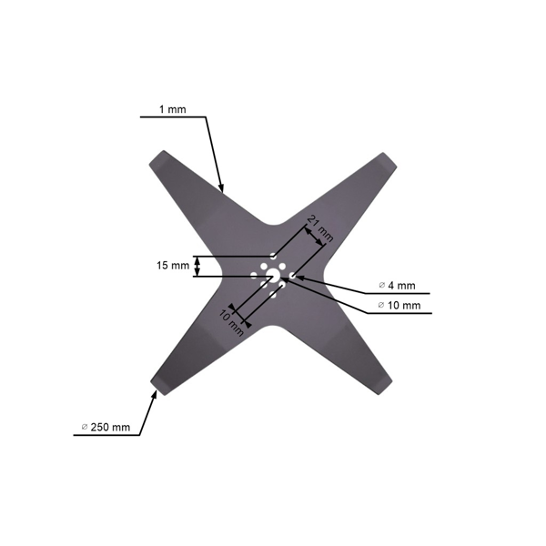Nóż tnący do kosiarki automatycznej Ambrogio Stiga autoclip 25 cm (1126-9144-01)