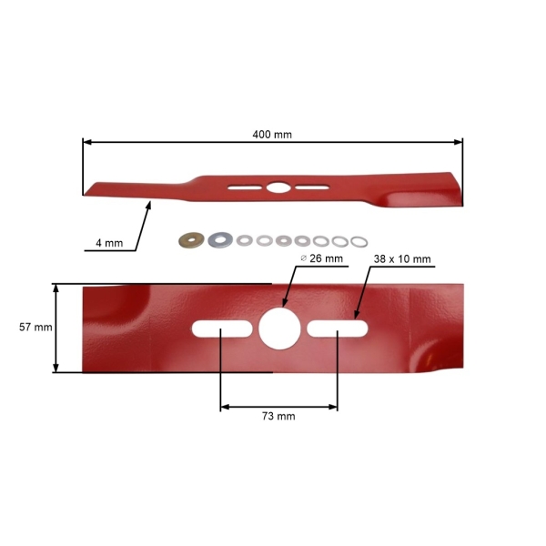 Nóż uniwersalny Oregon 40 cm (16") do kosiarek silnikowych