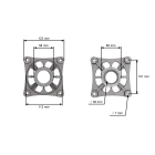 Obudowa adaptera trzpienia do ciągników ogrodowych Husqvarna Jonsered McCulloch (OEM 581650801 581650501)